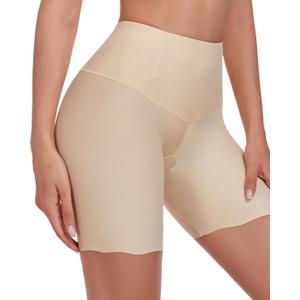 Cooling Shorts for Women Under Dresses Anti Chafing Slip Shorts Seamless Boyshorts Panties NU-M Nude
