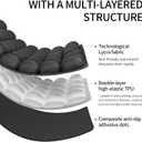 1Pcs Sondor Travel Cushion - Inflatable Airplane Seat Cushion for Travel.Suitable for Long Distance Sedentary People to Use,Easy to Carry (Black-3d Cushion-1pcs-40+)