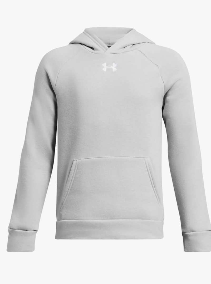 Under Armour, mod grey/white hoodie, unisex, YXL size, Grey