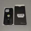 Leather Material with Metal Magnetic Folding Stand,Luxury Leather Invisible Stand Phone Case Cover for iPhone 12-15 (iPhone16 Pro Max,Black)