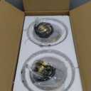 Fivemengo 2 Pack Glass Pendant Lights Kitchen Island 8.7 Inches Modern Gold Glass Pendant Light Fixtures Brass Hanging Lighting for Kitchen Over Sink Dining Room Bedroom E26