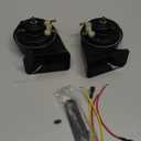 Car Horn 4 pack 12v Waterproof Auto Horn Used for Trucks Trains, Universal Electric Snail Horns Kit for Cars, Motorcycles,Off-Road Vehicles,Ships