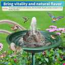 Electric Bird Bath Fountain Pump(120V Powerful Flow)with 6FT Heavy-Duty Anti-Bite Cord,Submersible Water Pump Replacement for Garden Fountains,Hydroponics & Aquariums,Continuous Run (Not Solar)
