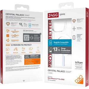 GEAR4 Crystal Palace Snap Case compatible with iPhone 14 Pro Max - translucent