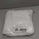 Amazon Basics Lightweight Wrinkle-Resistant Microfiber 3 Piece Duvet Cover Set with Zipper Closure, Full/Queen, Bright White