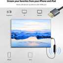 dibdib iOS Wireless HDMI Display Adapter (iOS only), Streaming Device for All iPhone Models to TV, HD Video and Audio Sync, Streaming Mirroring YouTube Tiktok to TV, Not Support Netflix
