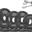 Fitvids 2 Inch Olympic Barbell Weight Plates Set, Barbell Weight Set for Home Gym Strength Training, Doublegrip Design 2INTHCLIPS-2X10-4 X 5-2X2.5 