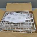 JKsmart 3-Tier Stackable Closet Organizers and Drawer Storage Shelves - Sliding Storage Bins for Jeans, Pants, and Sweaters - Wardrobe Cupboard Organizer in White