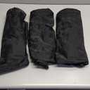 SearchI Waterproof Dining Chair Covers Set of 6, Stretch Oilproof Parsons Chair Slipcovers Removable Washable Kitchen Chair Protector for Dining Room (Black) (Pu Leather Black)