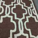 SAFAVIEH Cambridge Collection 2' x 3' Dark Brown / Ivory CAM131H Handmade Moroccan Premium Wool Accent Rug