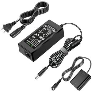 Gonine NP-FW50 Dummy Battery for Sony ZV-E10 and AC-PW20 Continuous Power Supply AC Adapter Kit, for Sony Alpha ZVE10 A6000 A6100 A6300 A6400 A6500 A7 A7II A7S A7SII RX10 II IV Cameras., 1 Piece