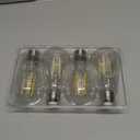 PARTPHONER LED Light Bulbs Dimmable Vintage Edison Bulb, E26 LED Bulb 60W Equivalent 720 Lumens, Neutral White 4000K, ST58 Antique LED Filament Bulb CRI 85+, Clear Glass, Pack of 4