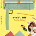 Firbon Morandi A5 Paper Cutter, Straight Small Paper Trimmer with Side Ruler for Scrapbooking Craft, Paper, Coupon, Label, Cardstock