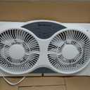 Bionaire Window Fan with Reversible Airflow Blades 3-Speed Settings, Programmable Thermostat, LED Display, Remote Control, Fits 2436" Windows, No Assembly Required