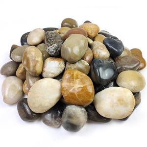 YISZM 40lbs Large River Rocks for Landscaping, 3-4" Decorative Pebbles for Garden Design, Hand-Picked Smooth Stones for Fish Tank, Flower Pots, Indoor Water Fountains, Pathways, Backyard, Mixed Color