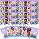 Fiwochic 48 Pcs 2x3 Acrylic Magnetic Picture Frames Bulk Laser Mini Film Photo Frame for Fridge Refrigerator Photo Postcard Office Home Decor