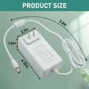 AC Adapter for LG LED LCD 19" 22" 23" 24" 27" 29" 32" 34" UltraWide IPS Curved LED 4K UHD Monitor ADS-25FSG-19 34UM69G-B 34UC79G 34UC99-W 32UD99 22LN4510 24M47VQ ADS-40FSG Power Supply Cord