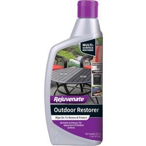 Rejuvenate Outdoor Restorer, 16 Ounces, Restores Faded and Weathered Outdoor Surfaces Such As Patio Furniture, Shutters, Siding And Grills