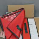 Dicasser Christmas Ornament Storage with 8 Tray Dividers-Adjustable for 128-3 72-4 32-6 Holiday Ornaments, Fit Many Sizes Ornaments, Red