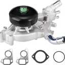 AW5104 Water Pump with Thermostat for 1999-2006 Chevrolet GMC Rainier Escalade 4.8/5.3/6.0L, G7341B 252-845