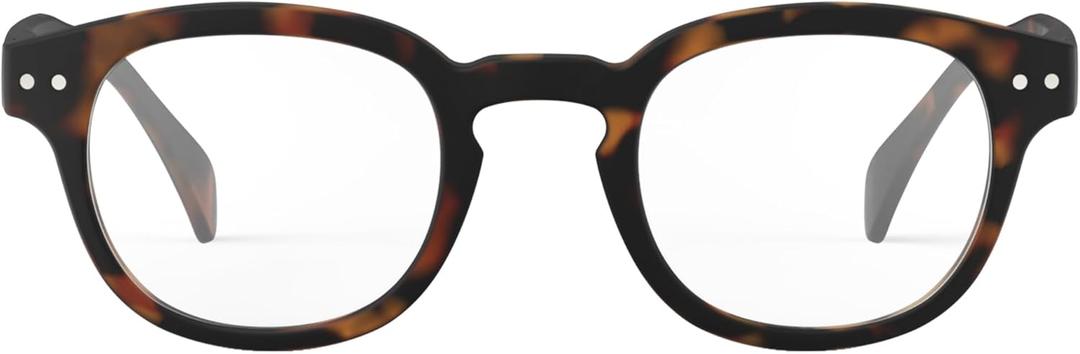 IZIPIZI READING #C Reading Glasses for Women and Men  Square Glasses with Anti-Scratch Lenses, Lightweight Fashion Frame (Tortoise)