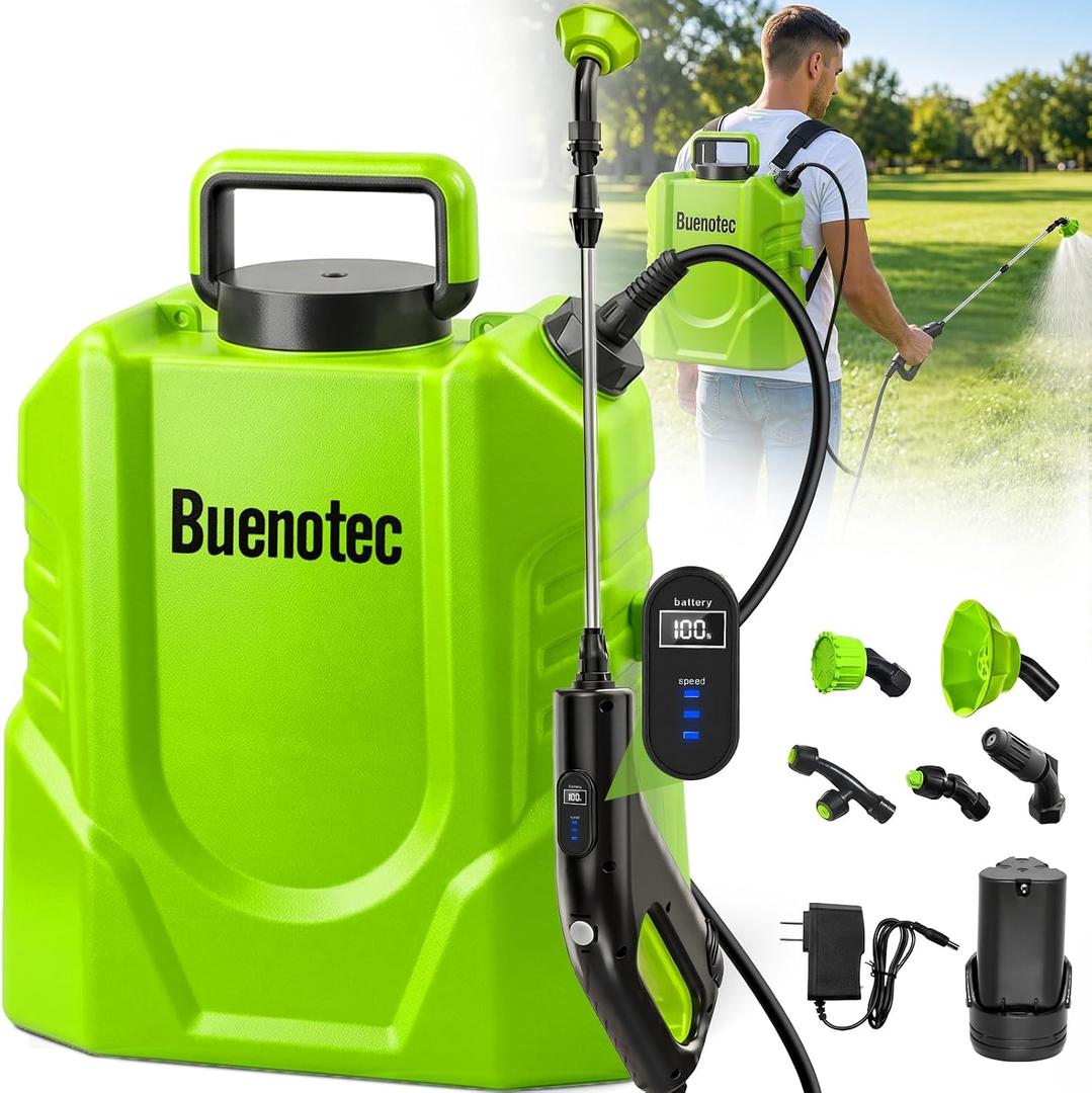 Battery Powered Backpack Sprayer 4.2 Gallon Electric Garden Sprayer