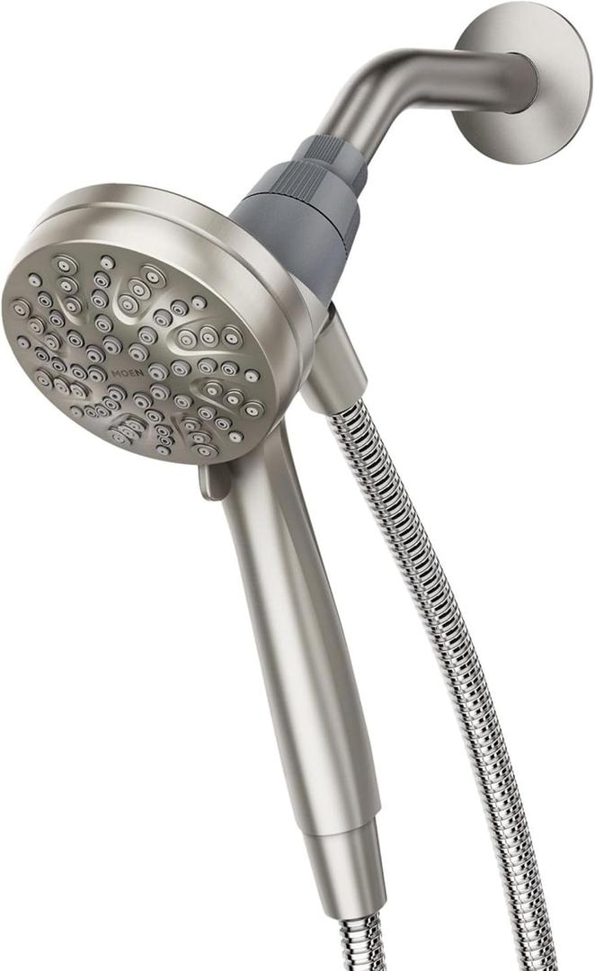 Moen Engage Magnetix Shower Head with Handheld Sprayer, 6 Spray Functions, Spot Resist Brushed Nickel