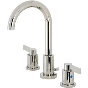 Fauceture FSC8929NDL NuvoFusion Widespread Bathroom Faucet with Pop-Up Drain, Polished Nickel