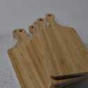 Lounsweer 6 Pcs Thicken Cutting Board Bulk Wood Board for Chopping Serving Charcuterie Material for Laser Engraving Mother' Day Wedding Housewarming Gift(Bamboo,11 x 5 Inches)