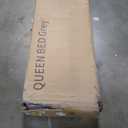 GAOMON Queen Size Bed Frame with 4 Storage Drawers and Headboard, Linen Upholstered Platform Bed Frame, Diamond Stitched Button Tufted, No Box Spring Needed, Dark Grey