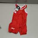 Elite Sports Kids Wrestling Youth Singlet, Standard Boys Wrestling Singlets (Red, Small)