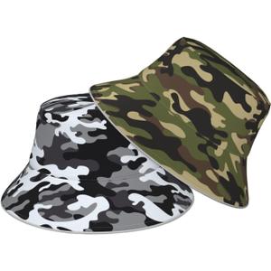Bucket Hat Beach Summer Sun Hat Reversible Fisherman Hats Double Sided Wearing for Women Men (Black7)