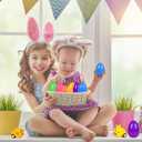 12PCS Easter Eggs Filled with Pull Back Car Toys, Easter Basket Stuffer for Toddler Boy Girl, Plastic Easter Eggs Filler Easter Gift for Kids, Goodie Bag Fillers, Easter Egg Hunt Party Favor