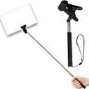 2 Sets Handheld Adjustable Sign Stands 7.9-37 inch Handholds Protest Sign Stake Pole Billboard for marches