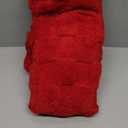 Red Fleece Throw Blanket 5060 for Couch Sofa Bed,Super Soft Cozy Plush Microfiber Flannel Blanket with 3D Checkered Design Lightweight Decorations for Adults,Woman,Girls