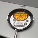 Granitestone 14 Inch Frying Pan, Extra Large Frying Pan Skillet for Family Cooking, Non Toxic Mineral Nonstick Coating PFOA PFOS Free, Ergonomic Stay Cool Handle, Oven and Diswasher Safe (Silver)