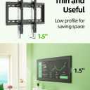 USX Mount UL Listed TV Mount Low Profile for Most 26-60" Flat Screen LED, LCD, Curved TVs, TV Wall Mount Bracket Tilt VESA 400x400mm- Up to 99lbs, Quick Lock and Release to Mounts on 12" 16" Stud