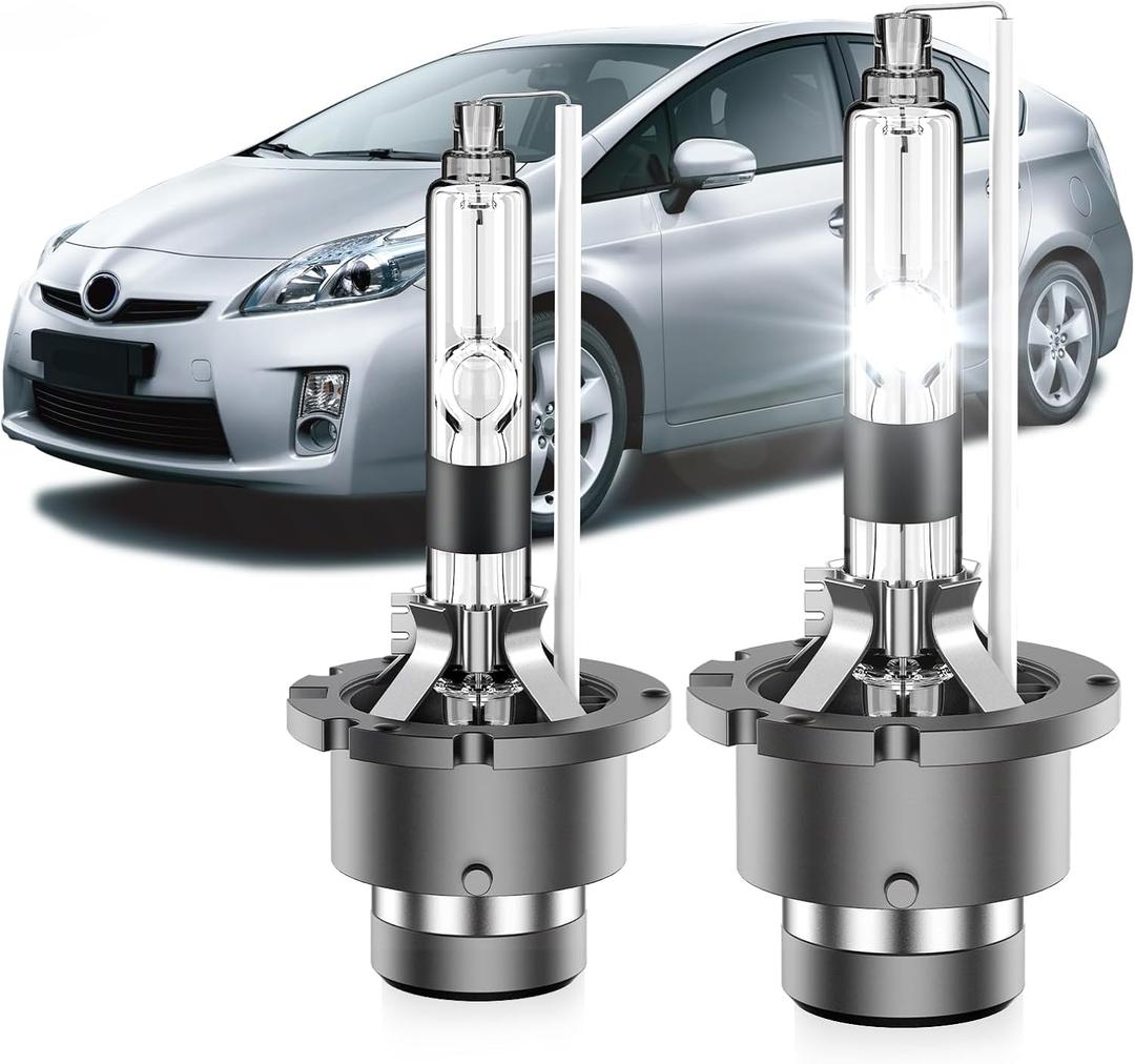 Fit for Toyota Prius 2006 2007 2008 2009 D4R HID Xenon Headlight Bulbs,350% Brightness,High Low Beam Light Bulb,6000K White,Plug and Play,Pack of 2