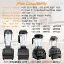 for Blenders 64Oz Container, replace 5000 5200 6300 6500 7500 Pro 200 500 750 vm0101 vm0102 E310 320 etc, compatible with Classic/Explorian/Professional/Propel Series Pitcher Jar Cup