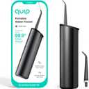 quip Water Flosser with Replacement Tip - Cordless Water Flosser with Adjustable Pressure - Teeth Cleaner Pick with 360 Degree Rotating Replaceable Tip, Rechargeable Water Dental Pick - All-Black