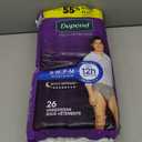 Depend Night Defense Adult Diapers, Incontinence Underwear for Men, Disposable, Overnight, Small/Medium, Grey, 26 Count