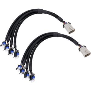 HiSport Ignition Coil Harness Connector Compatible with GM LQ9 LQ4 LS2 LS3 LS7 LSX 4.8 5.3 6.0 6.2 7.0 Truck Relocation Applications 2PCS Compatible with Chevy GMC Cadillac