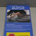 Custom-Fit for Tesla Steering Wheel Cover, Premium Leather Car Steering Wheel Cover with Logo, Non-Slip, Breathable, for Tesla Accessories (B-Style,for Tesla)