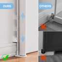 PRObebi Retractable Baby & Dog Gate - Extends to 54" Wide, 34" Tall - Stair, Doorway & Hallway Use, White