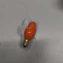 12 Pack C7 Orange Light Bulb Ceramic Incandescent 7 Watt E12 Base C7 Night Light Colored Bulb Candelabra Based Orange Bulb Halloween Bulb