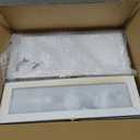 DoubleFill Set of 3 Wooden Trinket Display Shelf Shadow Box with Shelves 10 x 15 Inch Large Wall Mounted Display Storage Mini Figures Curio Trinket Medals Crafts Collections(Antique White,Box Shape)