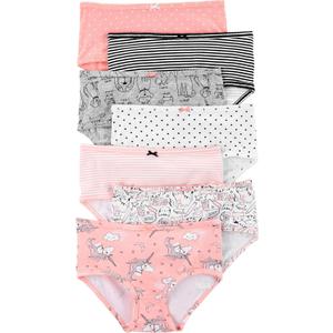 Carter's Girls' 7-Pack Underwear (2-3T, Pink(3h741610)/Black)