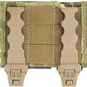 2 x 4 Packs Tactical MOLLE Malice Clips Short Coyote 5.9in