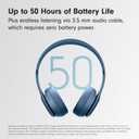Beats Solo 4 - Wireless On-Ear Bluetooth Headphones, Up to 50-Hour Battery Life, Ultra-Lightweight Comfort, Powerful and Balanced Sound, Apple & Android Compatible - Slate Blue