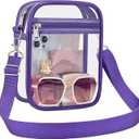 Clear Bag Stadium Approved Clear Purse for Women Clear Crossbody Bag for Stadium Events Concerts Festivals